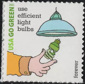 US #4524n MNH 2011 Go Green Use Efficient Light Bulbs - Picture 1 of 1