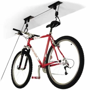 Portabici Sospensione Appendi Bici Soffitto Cantina Garage Carrucola 1 Bici 20KG - Foto 1 di 3