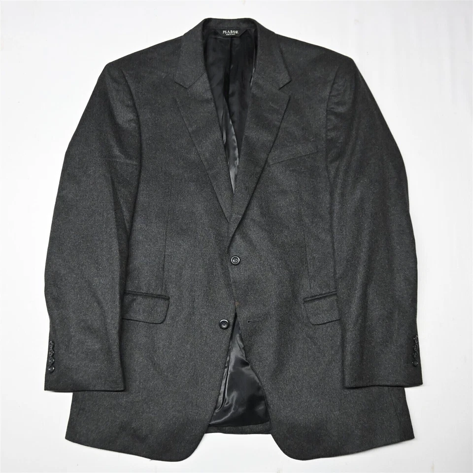 Chaqueta Blazer Abrigo Deportivo Jos A Bank 44L Gris Gordon 100% Cachemira Para Hombre Foto 1 de 4