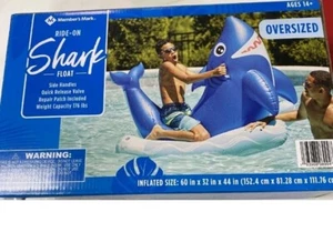 Member's Mark Novelty SHARK Ride-On Pool Float - Picture 1 of 3