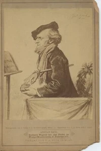 [Wagner, Richard. (1813–1883)] Cabinet Card Conducting Tristan - Picture 1 of 2