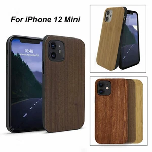 Funda protectora de poliuretano termoplástico híbrida de madera a prueba de golpes a prueba de golpes para iPhone 12 - Imagen 1 de 28