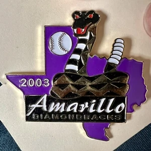 Diamondbacks Amarillo 2003 Baseball Snake Pin - Picture 1 of 1