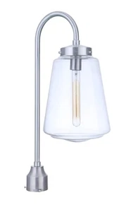 Satin Aluminum One Light Outdoor Post Mount from the Laclede Collection - Picture 1 of 1