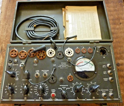 Untested  Very Rare WW2 US Signal Corp Valve Tube Tester  Model I-177B in VGC - Image 1 of 4