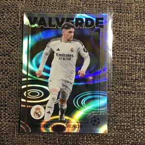 2024-25 Topps Chrome UEFA Club Competitions Raindrop Federico Valverde - Picture 1 of 2