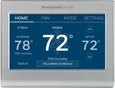 Honeywell Home - Termostato de color inteligente con conectividad Wi-Fi - Plateado Foto 1 de 4