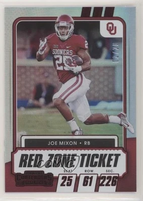 2021 Panini Contenders Draft Picks Red Zone Ticket /20 Joe Mixon #62 - Image 1 of 2