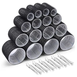Hair Roller 28 Pcs Set, Includes 16Pcs Self-Grip Hair Rollers in 4 Sizes and - Picture 1 of 8