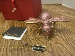 Joan Rivers blown glass bee ornament In Box pink XXV 2015 - Picture 1 of 9