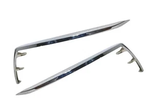 Fits 2021-2024 Nissan Kicks S SV Left Right Front Bumper Side Chrome Molding Tri - Picture 1 of 17