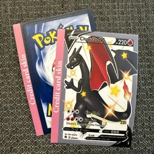Charizard V Pokémon Debit Credit Card Skin - Small Chip - Matte - Picture 1 of 3