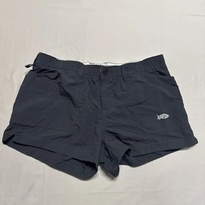 Pantalones cortos de pesca de nailon para mujer AFTCO - negros talla 8 - Imagen 1 de 9