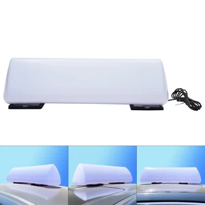 56CM DIY LED Blank Taxi Cab Sign Car Roof Top Topper Advertising Light 11W US - Picture 1 of 18