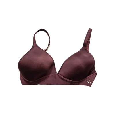 Aerie Real Me Full Coverage Bra 34 DD  Wireless  Dark Red - Image 1 of 3