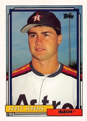 Scott Servais 1992 Topps 437 Houston Astros Baseball Card - Image 1 of 2