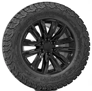 Chevy 20" Black Platinum Wheels BFG Tires For Silverado Tahoe Suburban TPMS LUGS - Picture 1 of 5