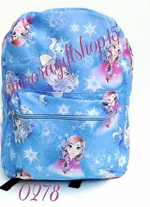 Disney Frozen* Anna Elsa & ligth BlueLarge 16" School Backpack AllOverPrint-0278 - Picture 1 of 2