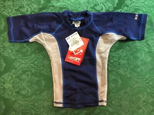 REI Swim Sun Protection Rash Guard - Navy Blue & Gray Size: XS 4/5 Kids NEW - Picture 1 of 4
