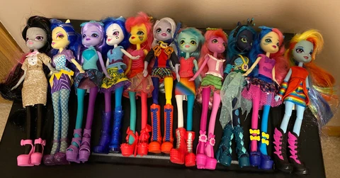 My Little Pony Equestria Girls 11 Doll Lot Hasbro Cover