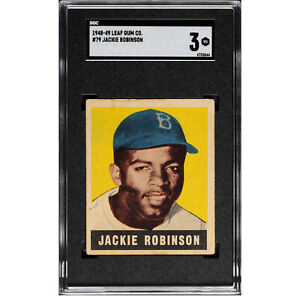 1948 Leaf Jackie Robinson Rookie #79 SGC VG 3