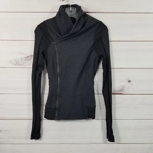 Lululemon Womens Bhakti Yoga Athletic Jacket Size 2 Black Gray. - Picture 1 of 11