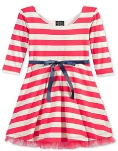 Pink & Violet Girls' Tulle-Hem Skater Dress, L(14) - Picture 1 of 1