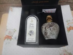 ASHLEIGH & BURWOOD BABY POWDER SCENTED GIFT SET , OIL BURNER NEW - Picture 1 of 5