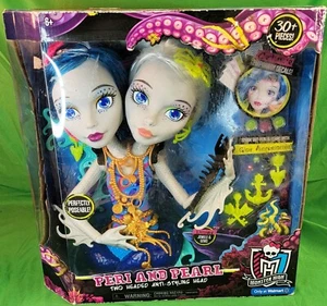NIB Monster High Peri and Pearl Two Headed Anti-Styling Head Posable Mermaid Toy - Picture 1 of 14