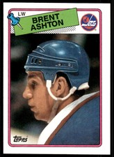 1988-89 NHL  Topps Brent Ashton Winnipeg Jets #128