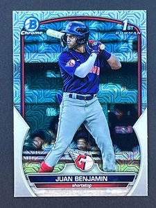 JUAN BENJAMIN 2023 Bowman Chrome 1st Bowman Mojo Refractor #BCP-151 Guardians - Picture 1 of 2