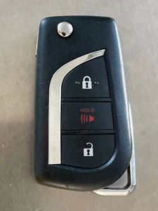 2019 2020 2021 TOYOTA RAV4 FLIP KEYLESS REMOTE FOB TRANSMITTER HYQ12BFW 100% OEM - Picture 1 of 24