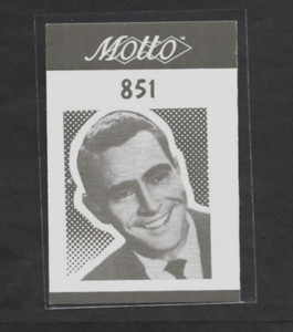 1987 Motto Celebrities #851 ROD SERLING TV/Movie Star Card