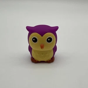 Owl Bathtub Toy Purple & Yellow 3In Rubber …104 - Picture 1 of 18