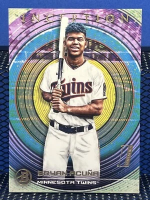 2022 Bowman Inception BRYAN ACUNA Minnesota Twins Initiation Base 45 - Image 1 of 2