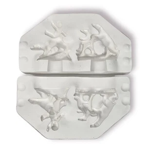 Heinz HC-8007 Two Polar Bears & German Snow Baby Vtg Ceramic Slip Casting Mold  - Picture 1 of 4