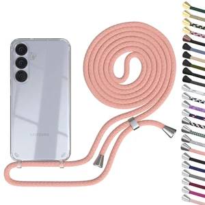 EAZY CASE do Samsung Galaxy S25 Etui z paskiem Silikon przezroczysty Cover TPU - Zdjęcie 1 z 7