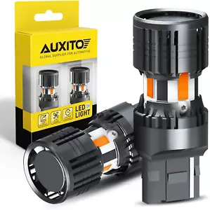 CANBUS 7440 LED Bulbs Amber Yellow 4000 Lumens for Turn Signal Lights with Built - Picture 1 of 12