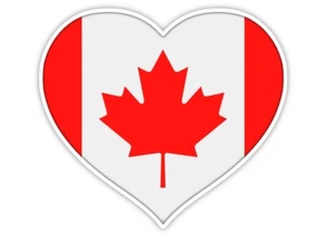 Love Canada flag sticker decal 5" x 4" - Picture 1 of 1