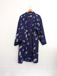 BHS 16 - 18 Purple Robe Floral Print - Picture 1 of 4