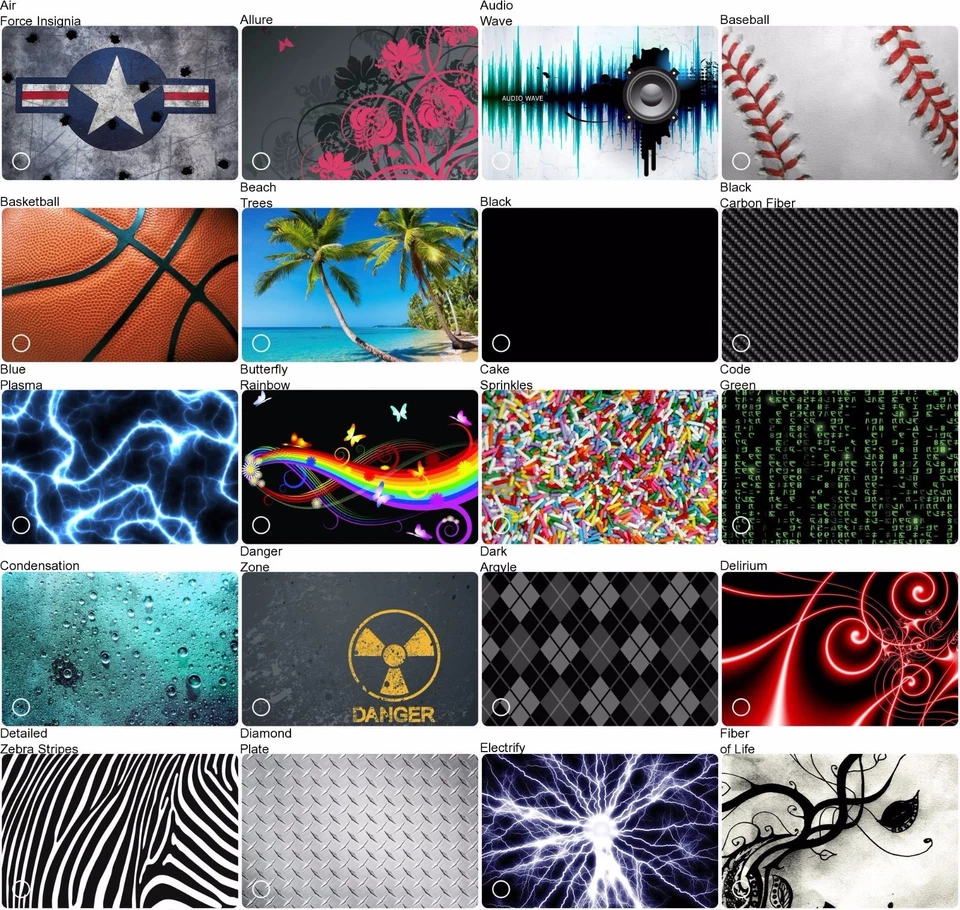 Choose Any 1 Vinyl Sticker/Skin for HP Pavilion DV7 4xxx-6xxx Laptop Lid  - Image 1 of 1