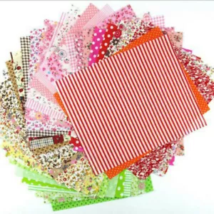 50Pcs Assorted Fat Quarters Bundle Quilt Quilting Cotton Fabric Sewing DIY - Picture 1 of 21