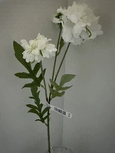 White 4 1/2 in Artificiales Silk flowers Fake Flowers 25 in stem - Picture 1 of 8