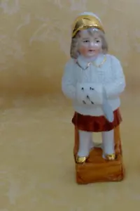 Antique Bisque Germany Girl Figurines 5.25" Tall 1900'S - Picture 1 of 8