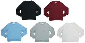 And Now This Chest Pocket Fleece Solid Color Pullover Men's Sweatshirt NWT - Picture 1 of 7