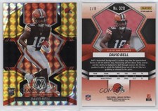 2022 Panini Mosaic Rookies Choice Black Gold Prizm /8 David Bell #328 Rookie RC