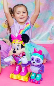 Disney Minnie Mouse Roller-Skating Party Interactive Sing Dance Motion Plush T - Picture 1 of 6