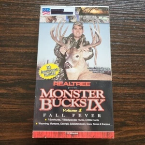 Bill Jordan Realtree Monster Bucks IX Volume 1 Fall Fever VHS, 2001, BUY 2 GET 1 - Picture 1 of 4