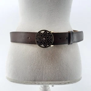 American Eagle Damenmode Echtleder braun Kreis Schnalle Größe Small - Bild 1 von 14