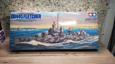 Kit Modelo Fletcher Destructor Marina de los Estados Unidos 1/350 Tamiya #78012 DD445 Foto 1 de 4